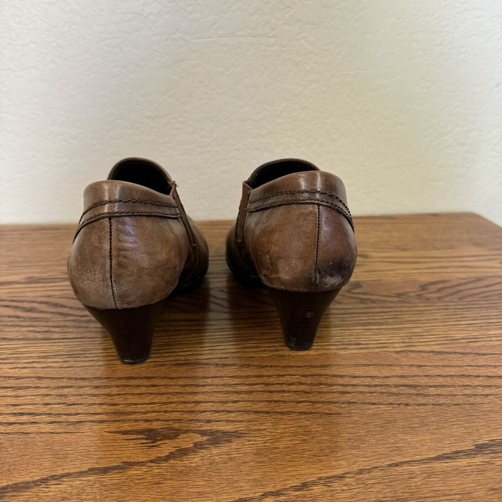 Born Ankle Booties Women's Size 8 Tanya Marrone Brown Leather Opanka Short - Picture 5 of 10